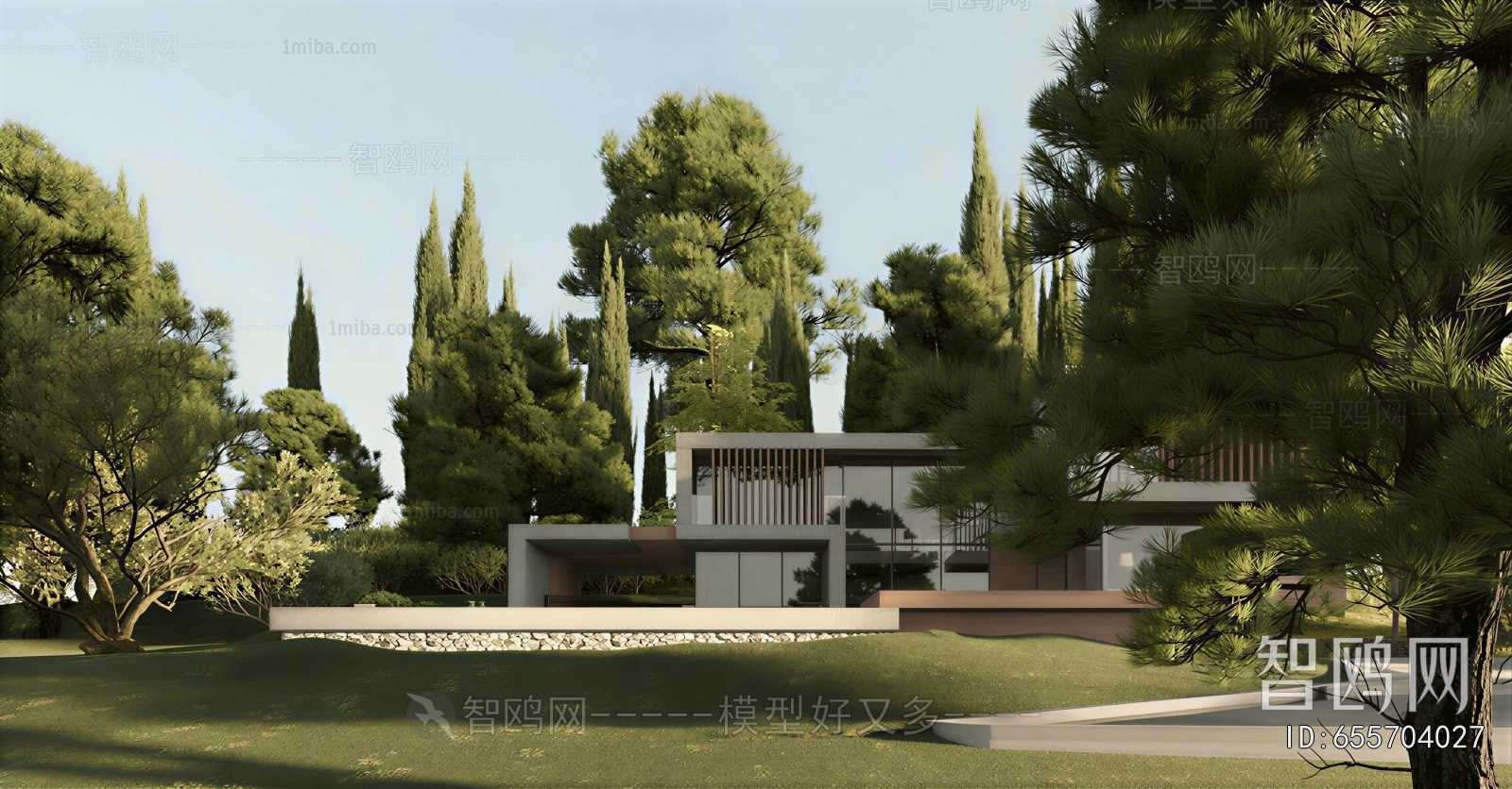 Modern Courtyard/landscape