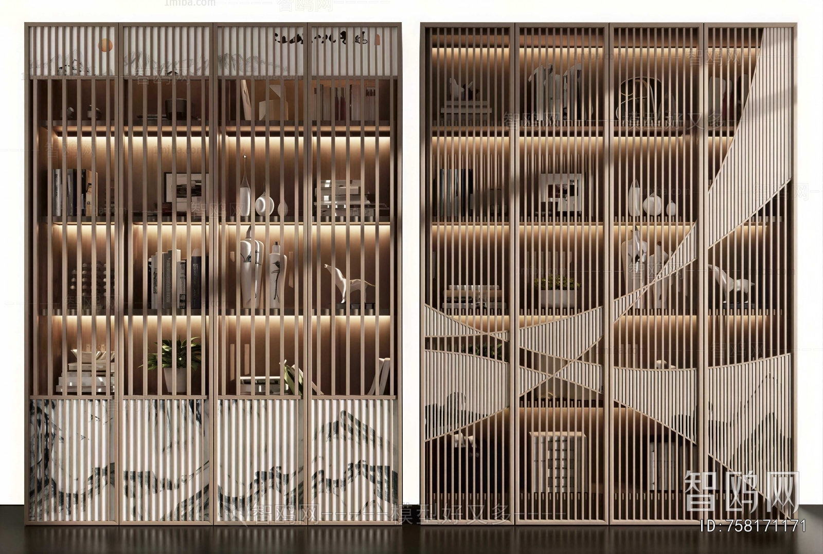 New Chinese Style Bookcase