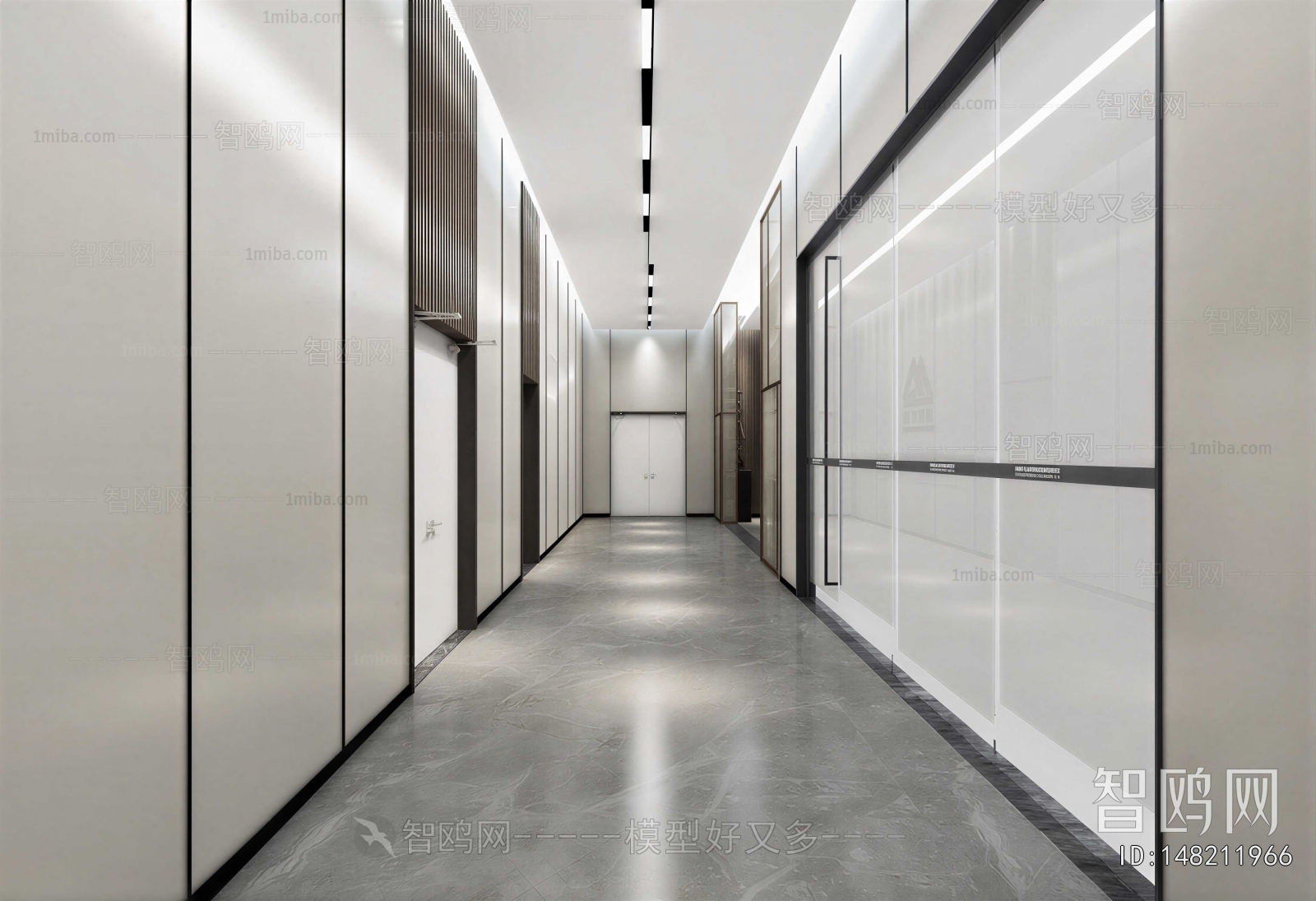 Modern Office Aisle