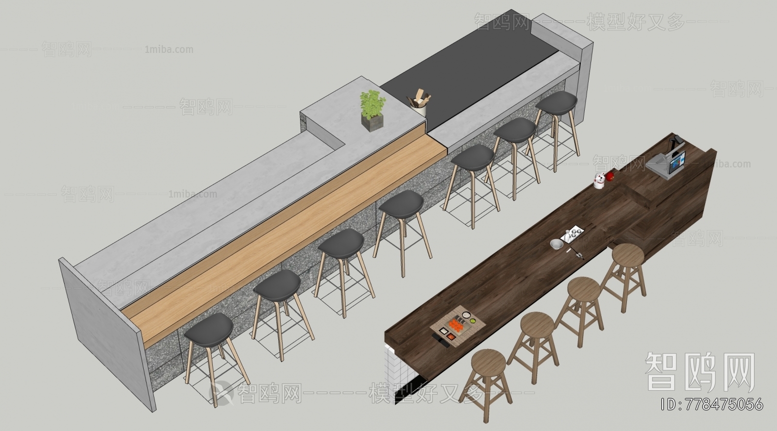 Modern Counter Bar