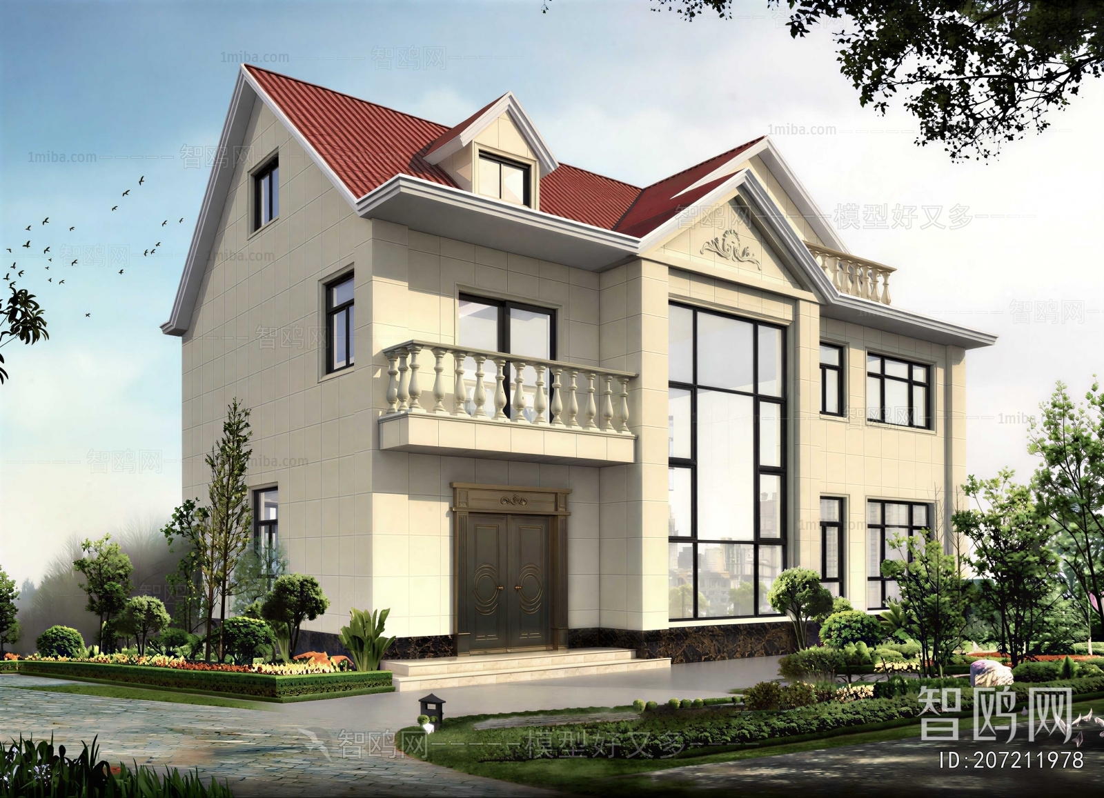 Simple European Style Detached Villa