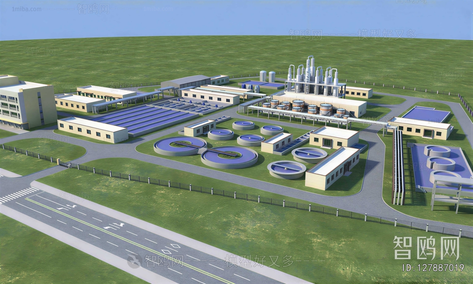 Modern Architectural Bird's-eye View Planning