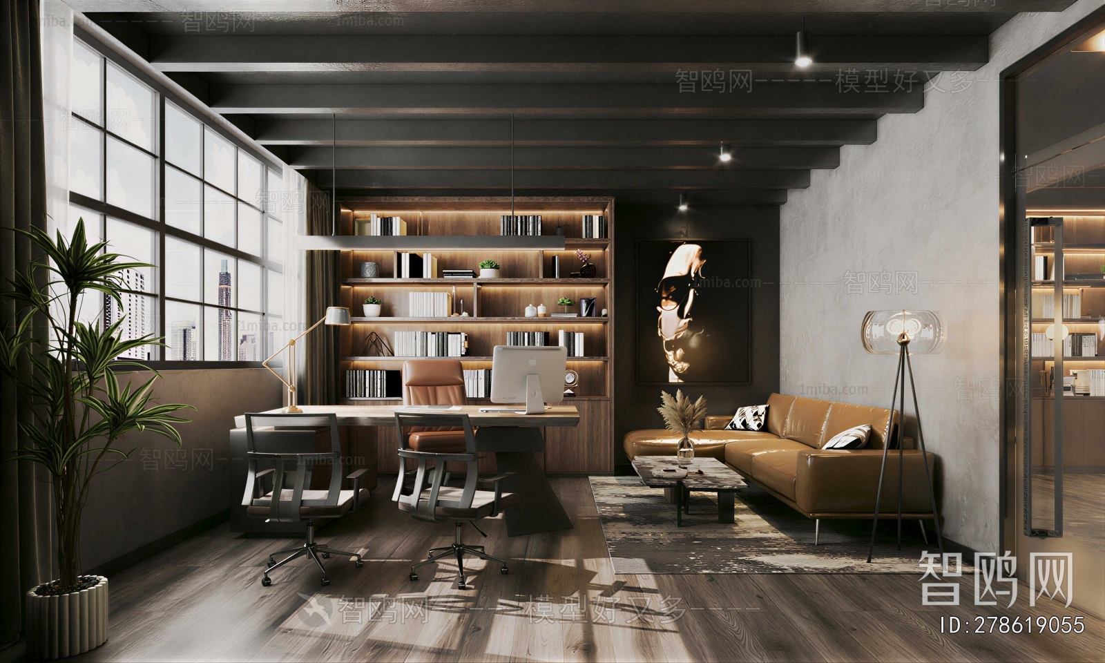 Industrial Style Manager's Office