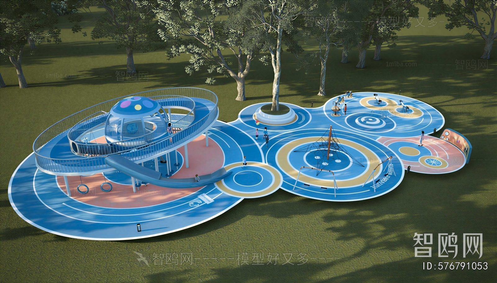 Modern Park Landscape