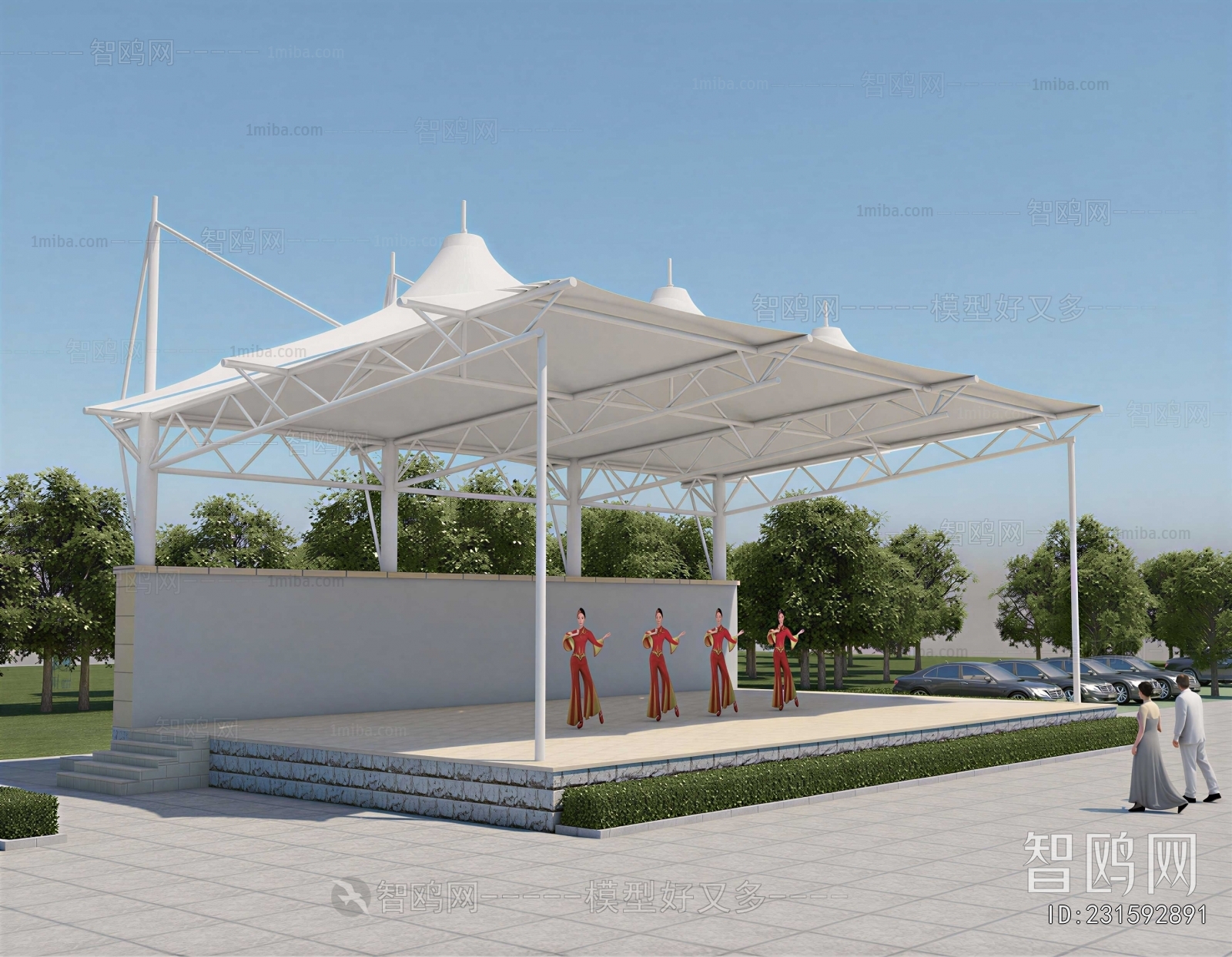 Modern Sunshade/Canopy/Tensioning Film