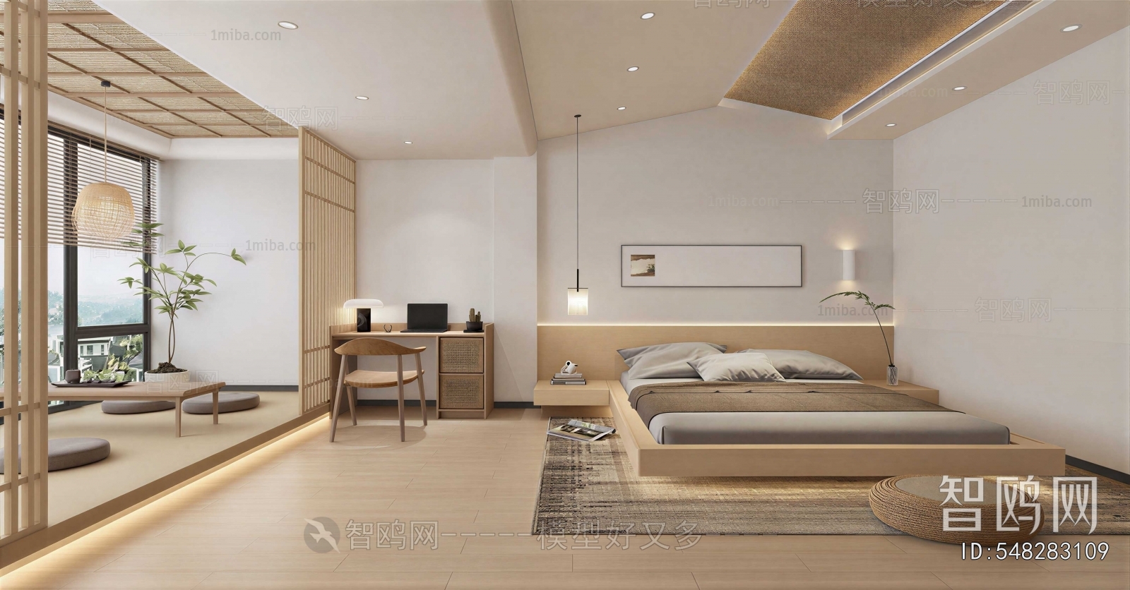 Wabi-sabi Style Bedroom