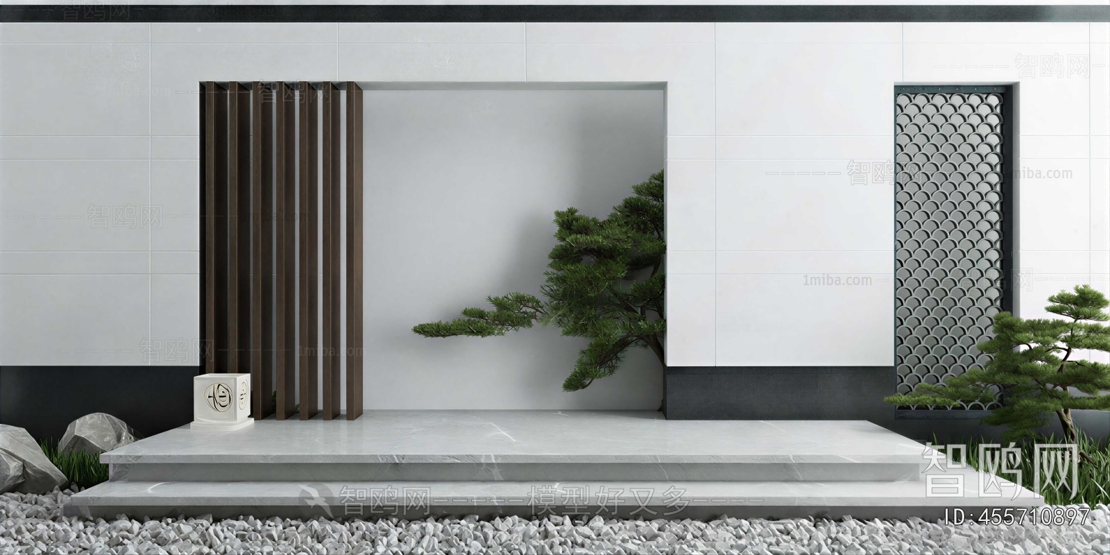 New Chinese Style Courtyard/landscape