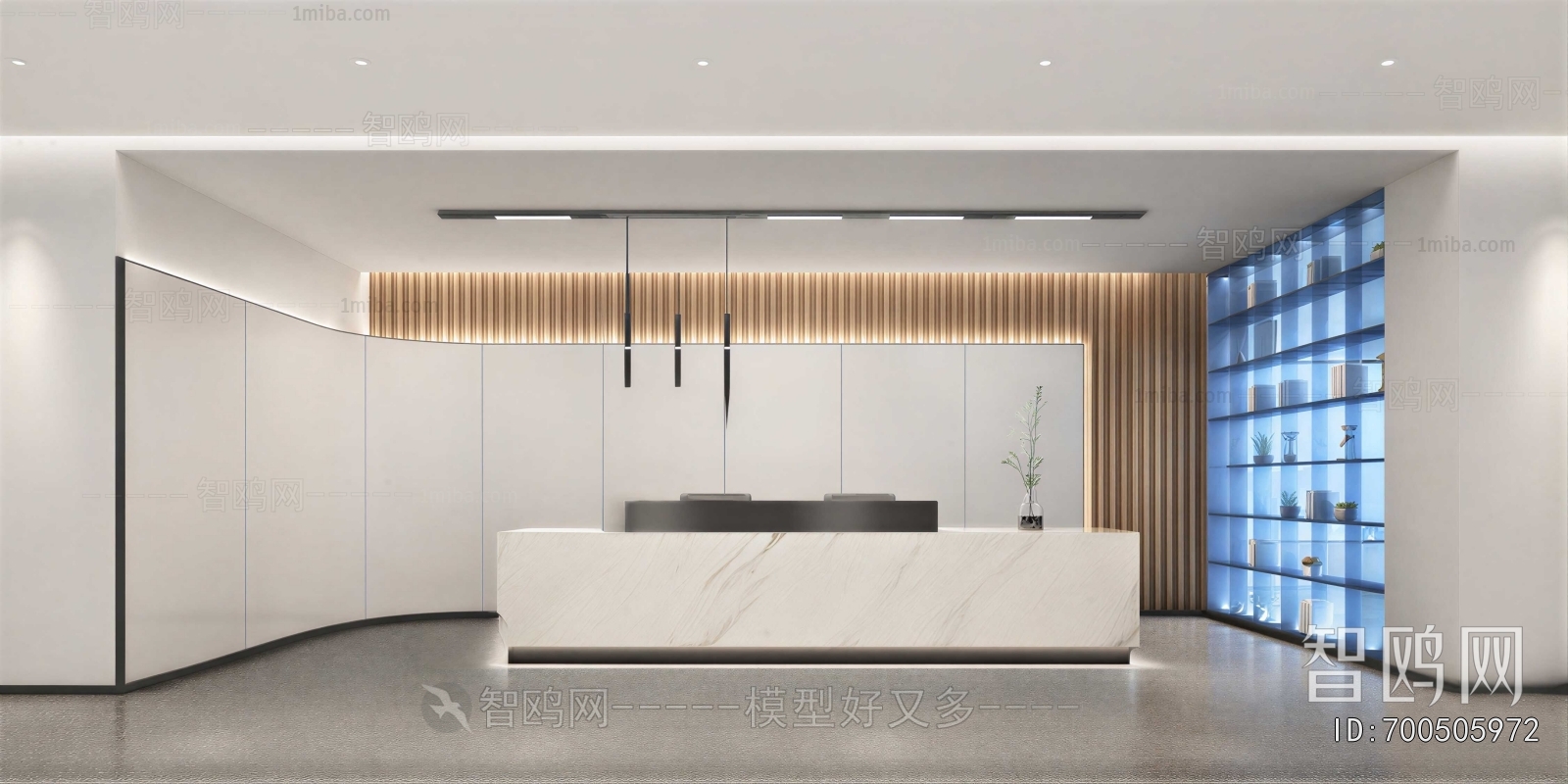Modern Office Reception Desk