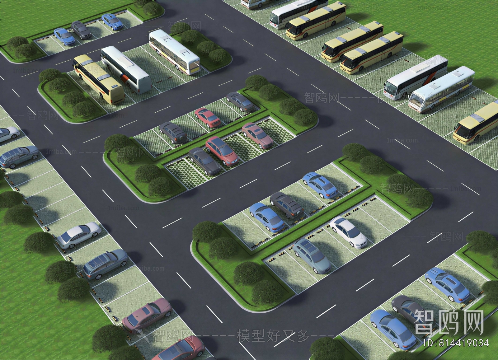 Modern Outdoor Parking Lot