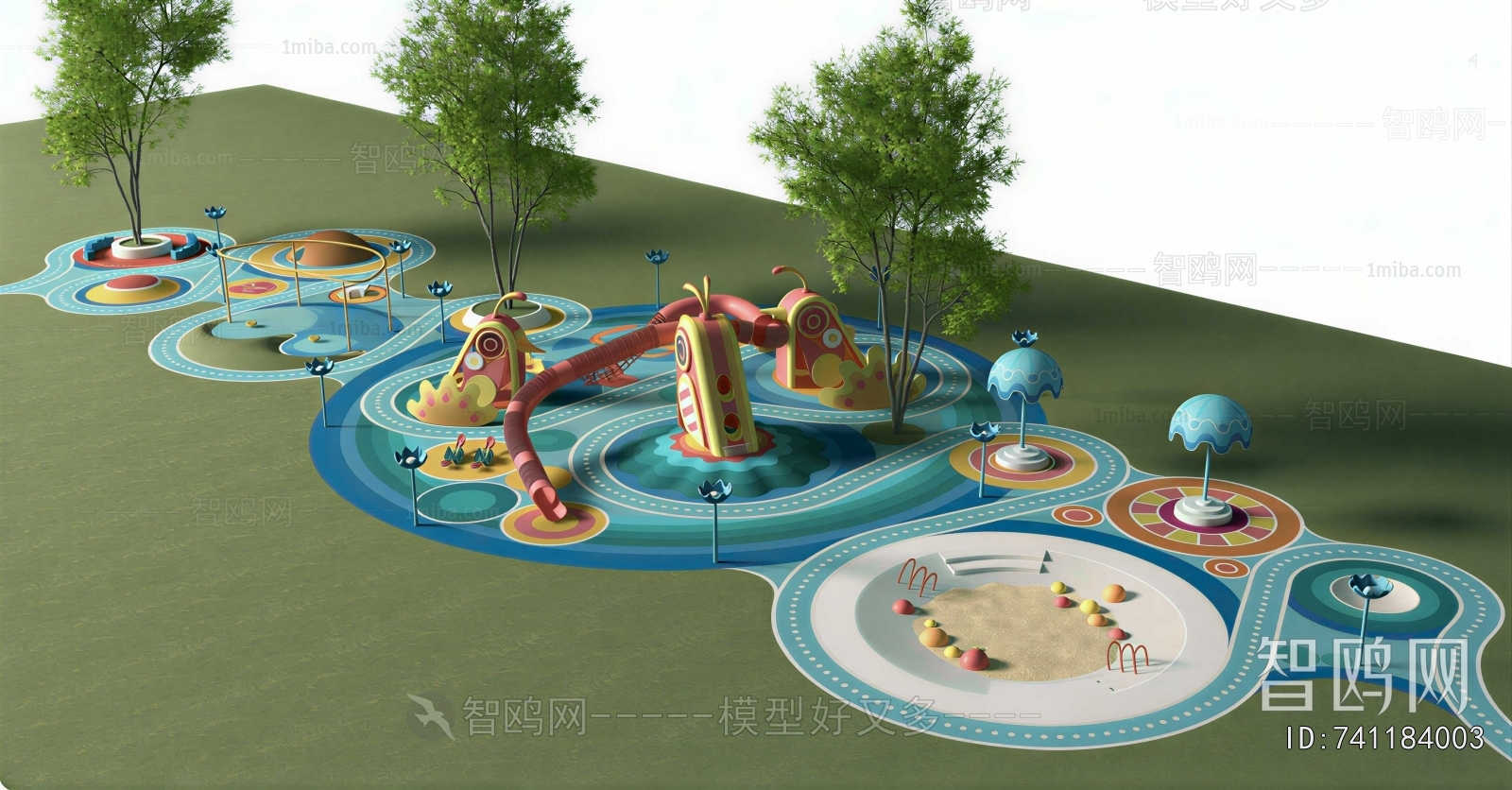 Modern Park Landscape