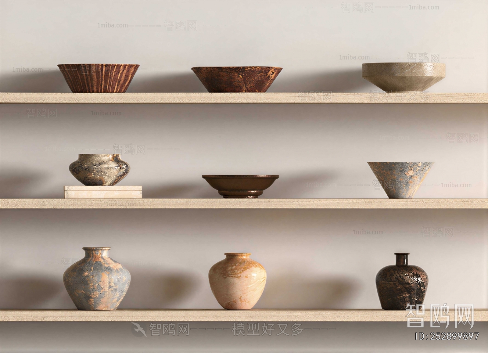 Wabi-sabi Style Clay Pot