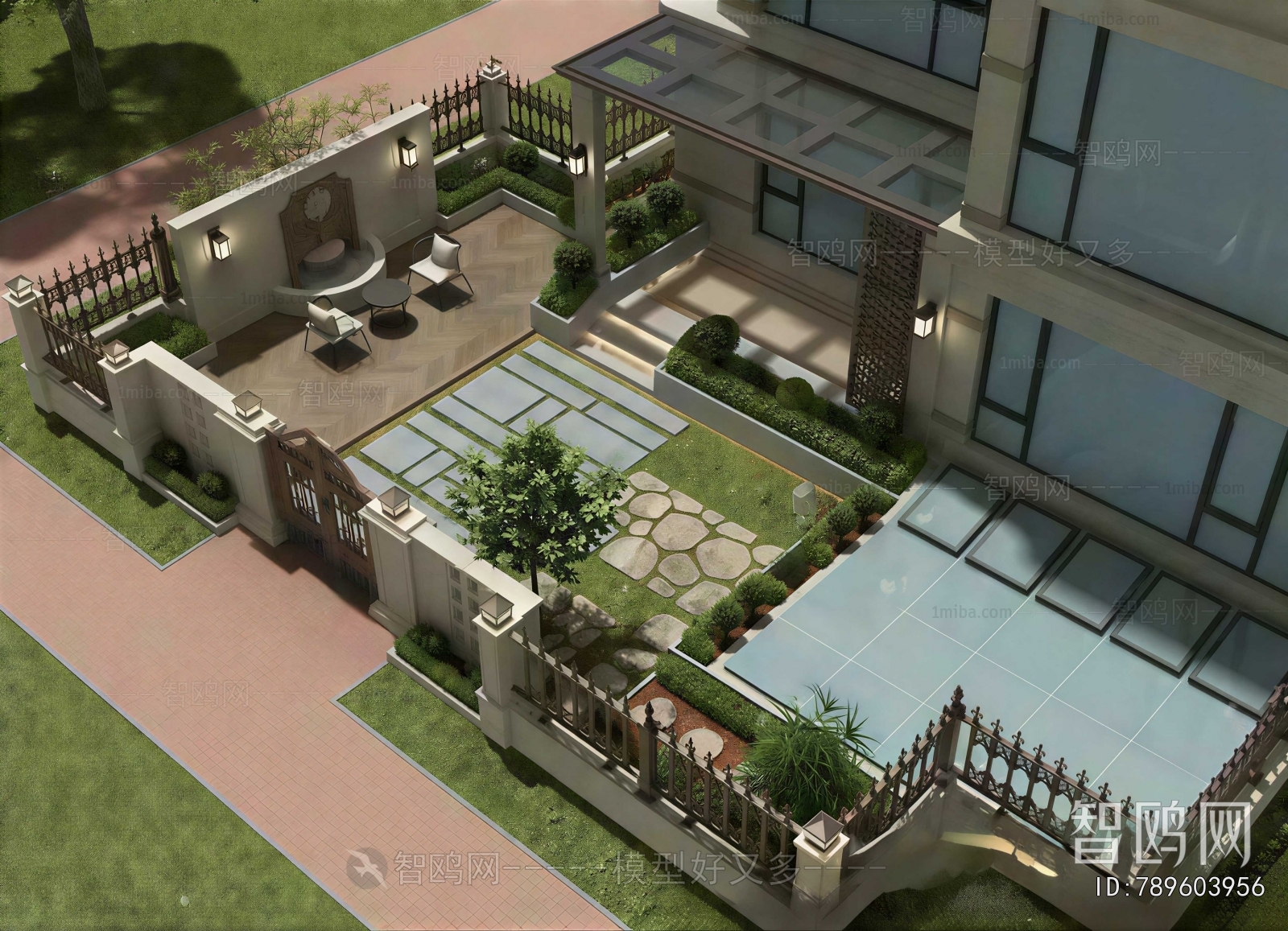 Modern Courtyard/landscape