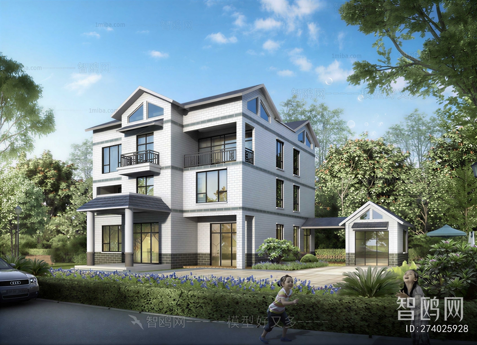 Simple European Style Detached Villa