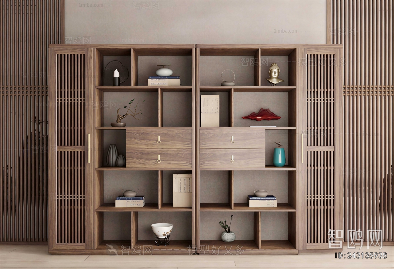 New Chinese Style Bookcase