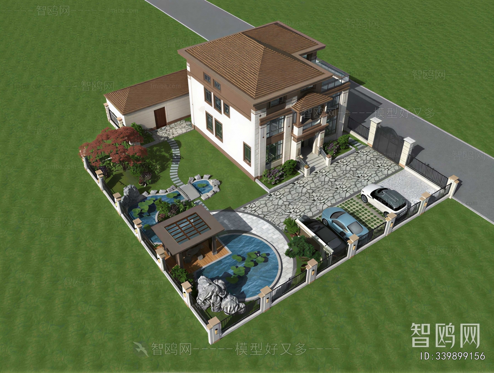 New Chinese Style Courtyard/landscape