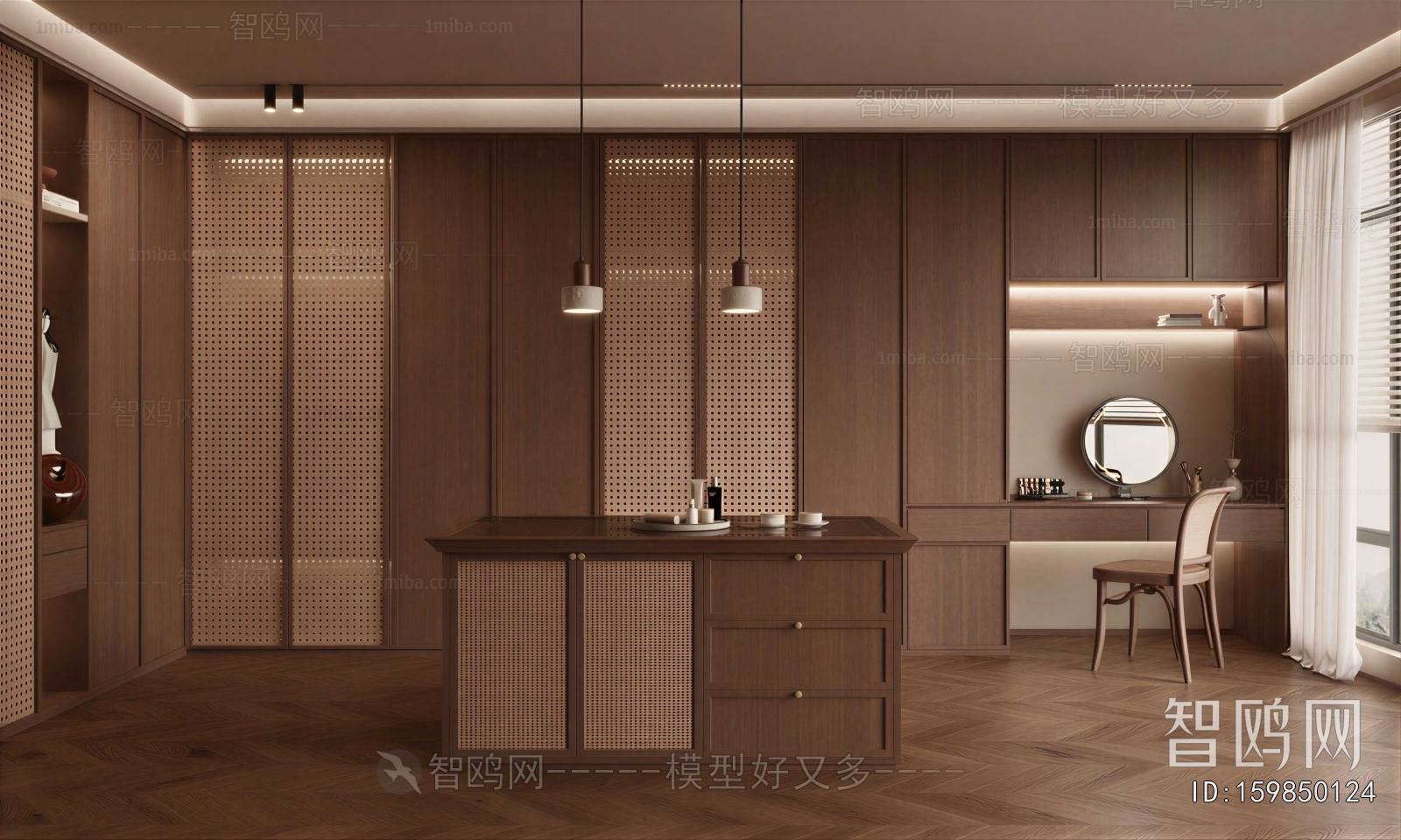 Modern Clothes Storage Area