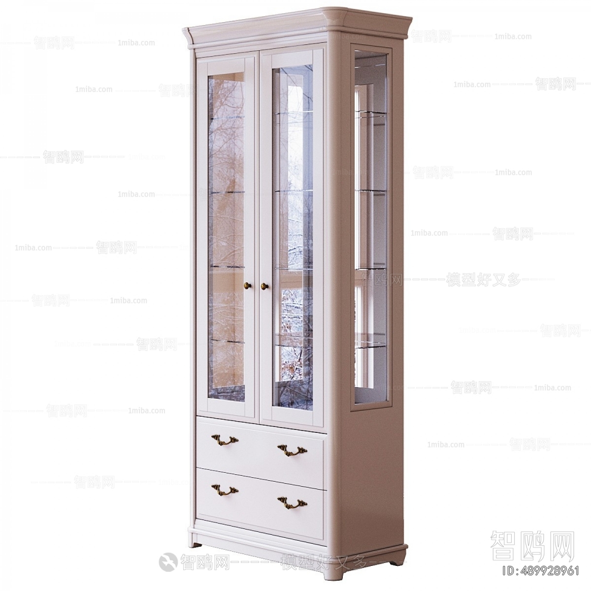 Simple European Style Side Cabinet