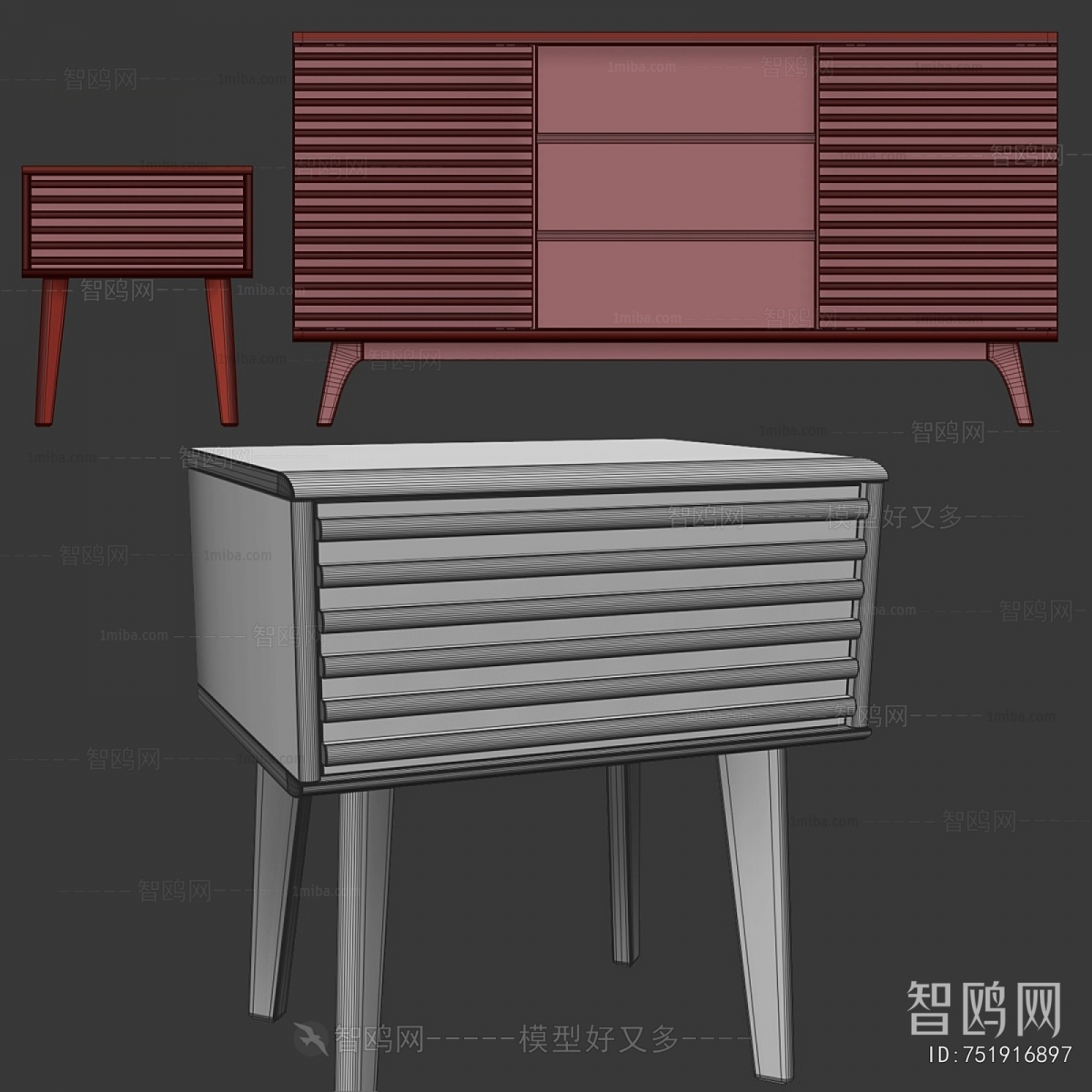 Modern Bedside Cupboard