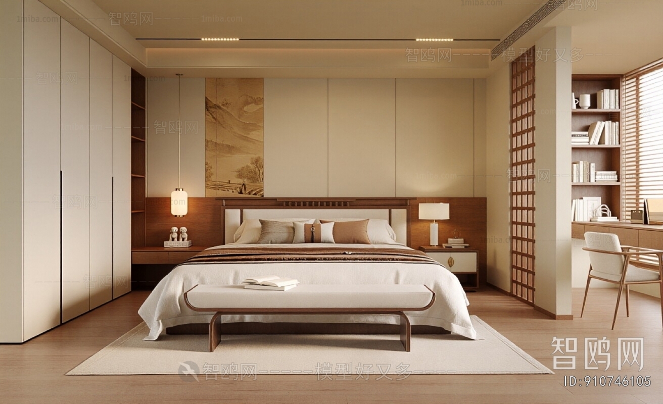 New Chinese Style Bedroom