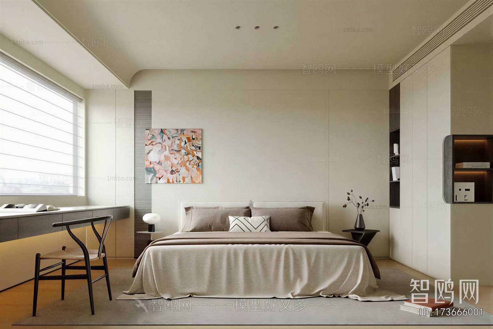 New Chinese Style Bedroom