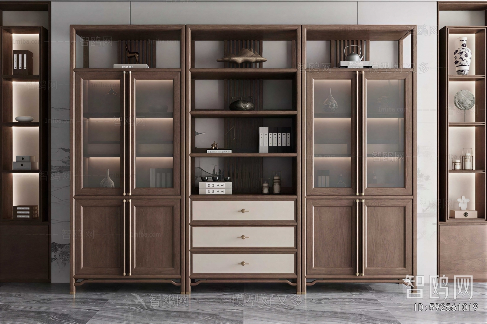 New Chinese Style Bookcase