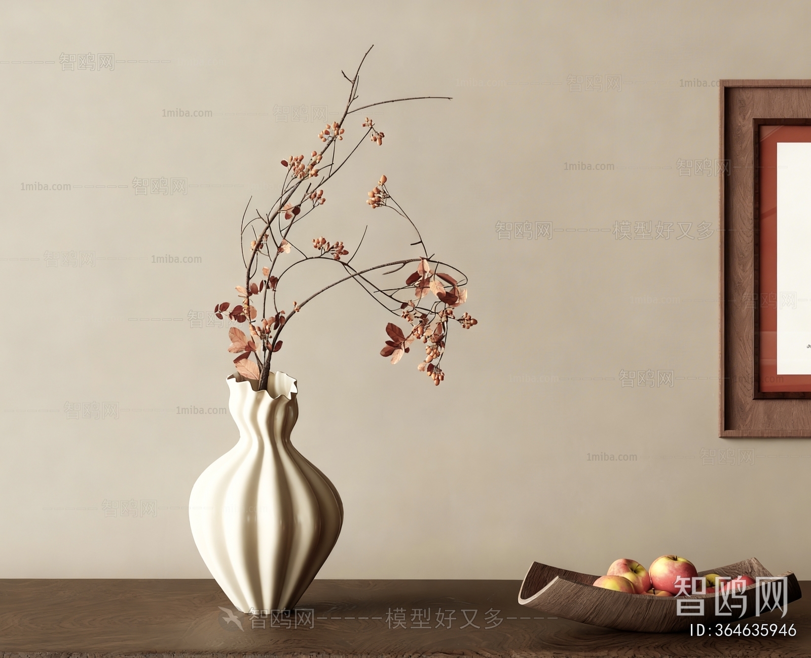 Wabi-sabi Style Flower Arrangement