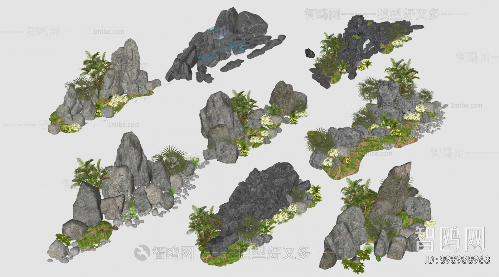 Modern Rockery Waterscape