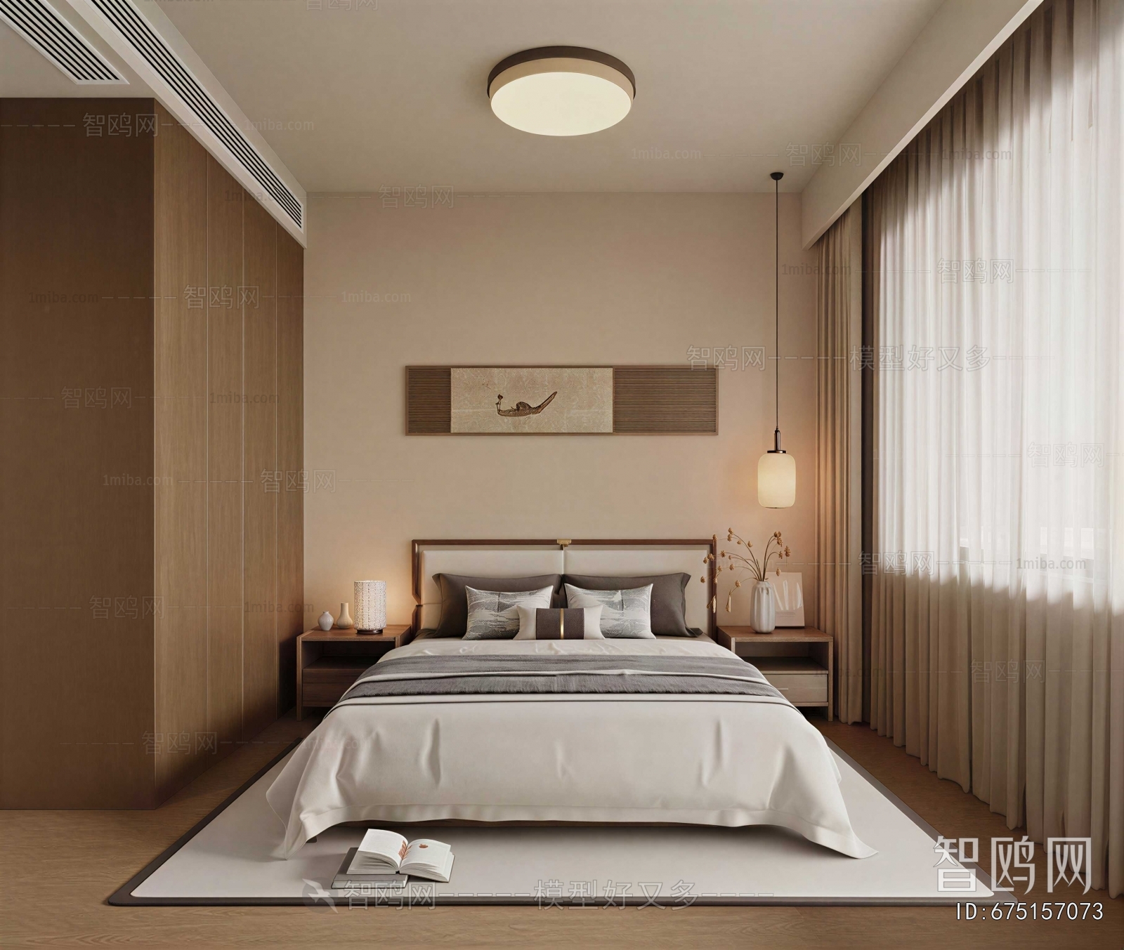 New Chinese Style Bedroom