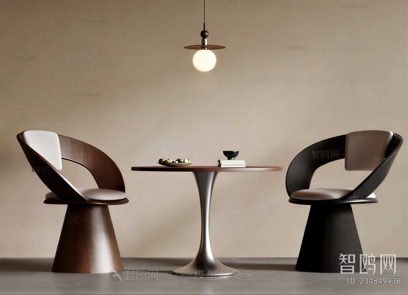 Wabi-sabi Style Leisure Table And Chair