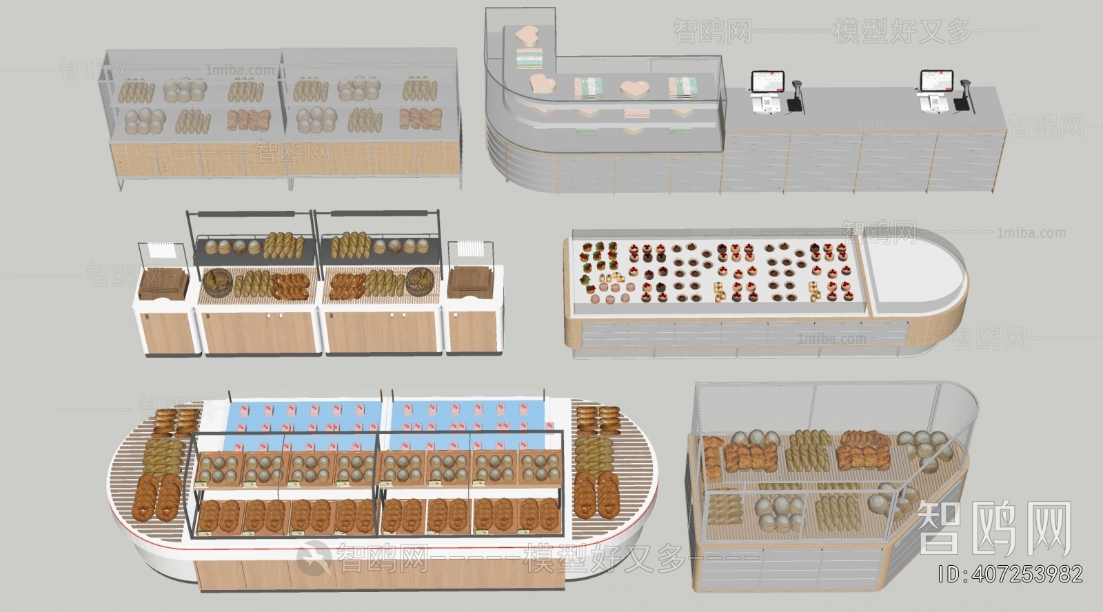 Modern Supermarket Shelf