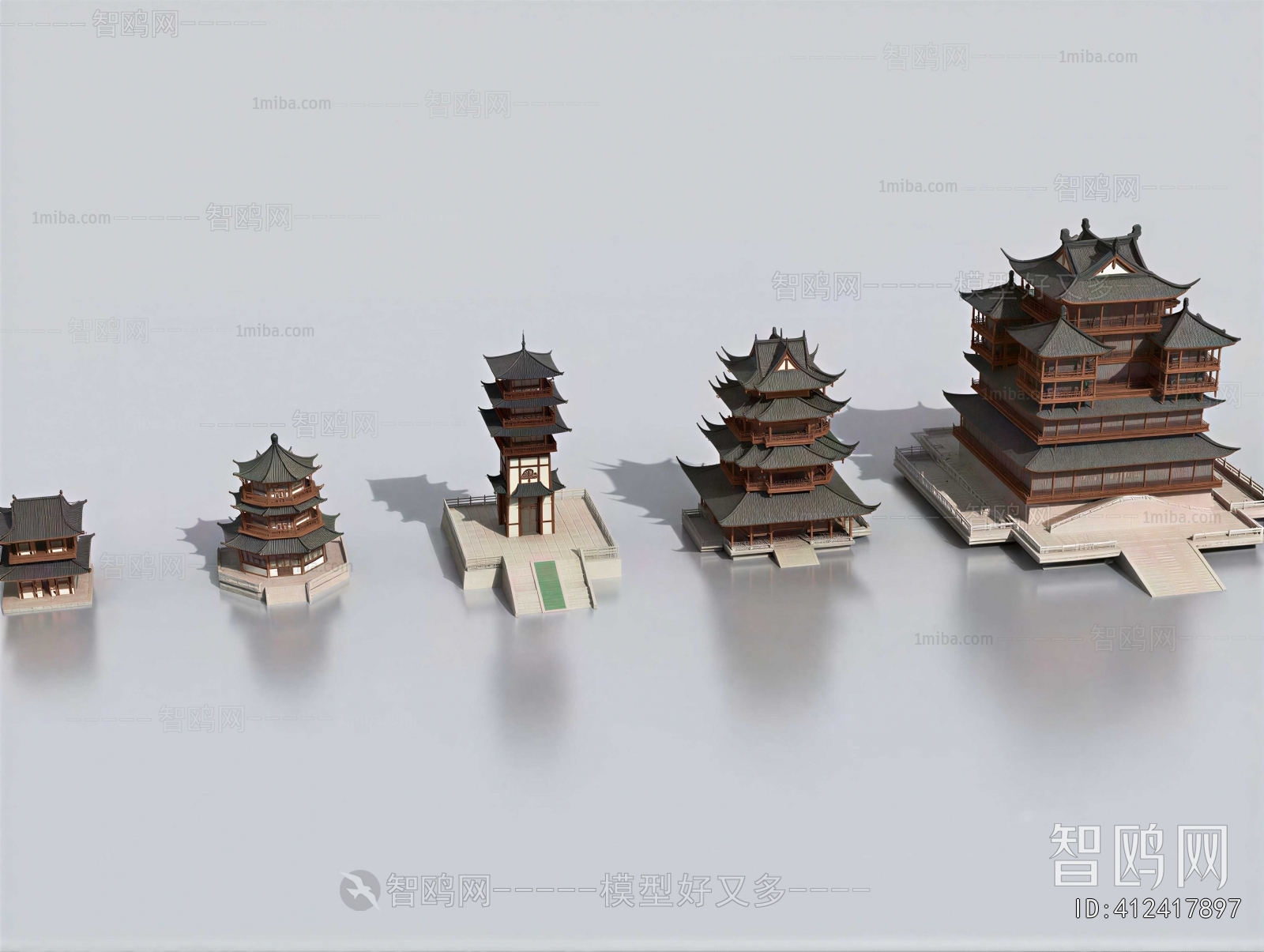 Chinese Style Ancient Architectural Buildings