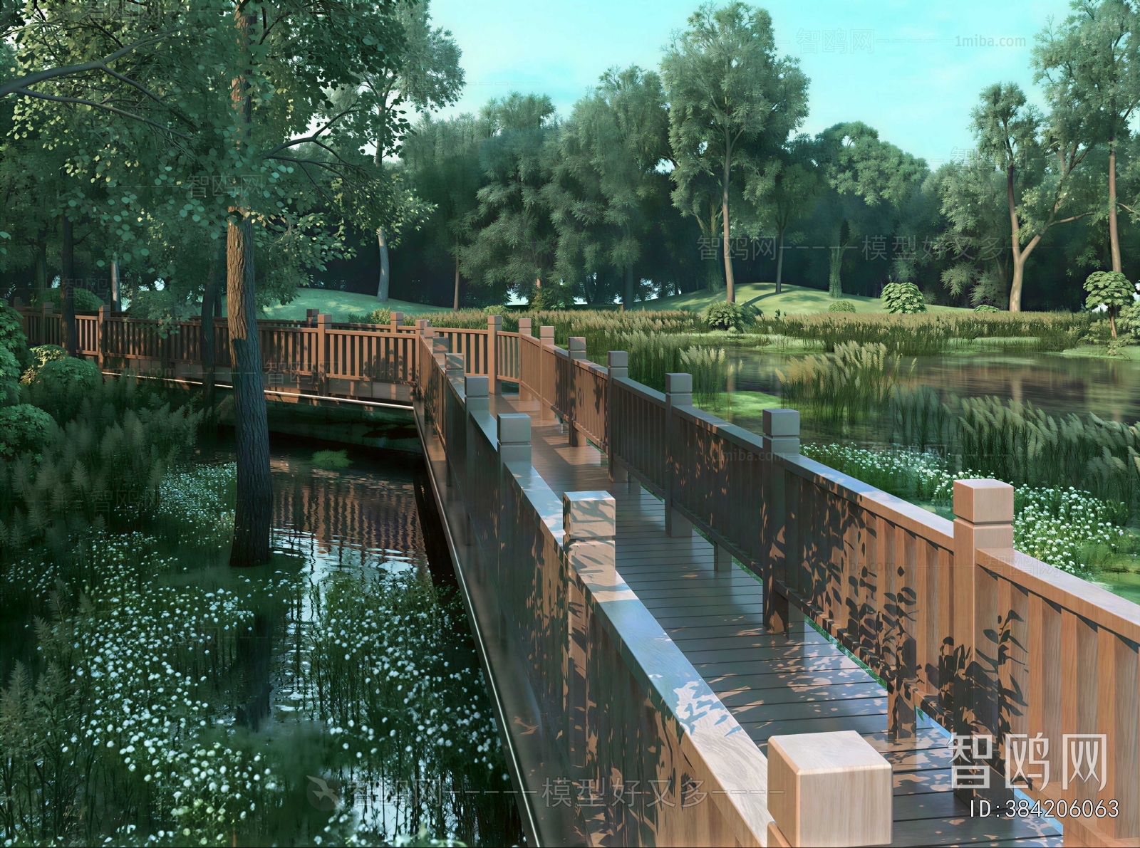 Modern Park Landscape