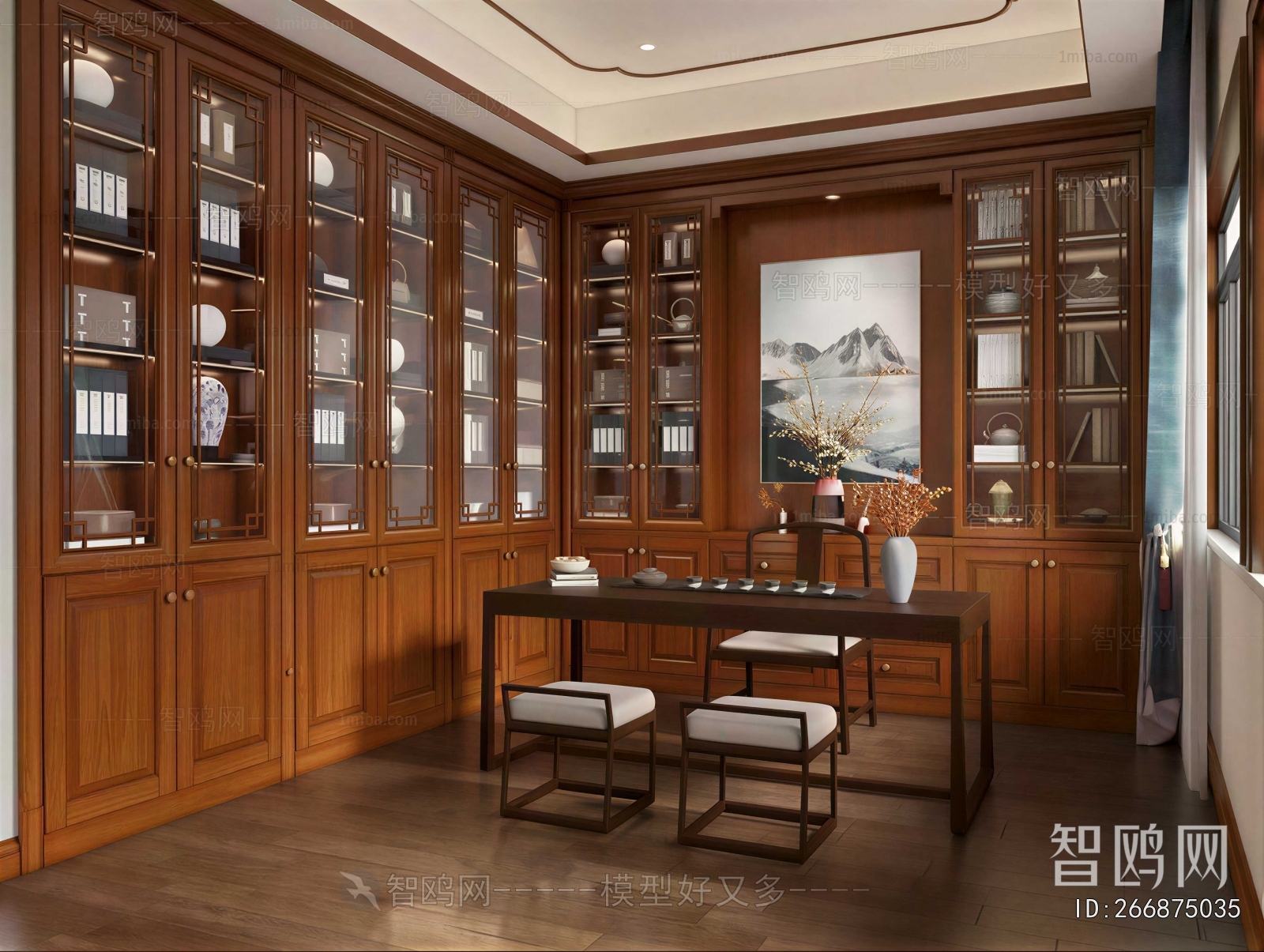 New Chinese Style Study Space