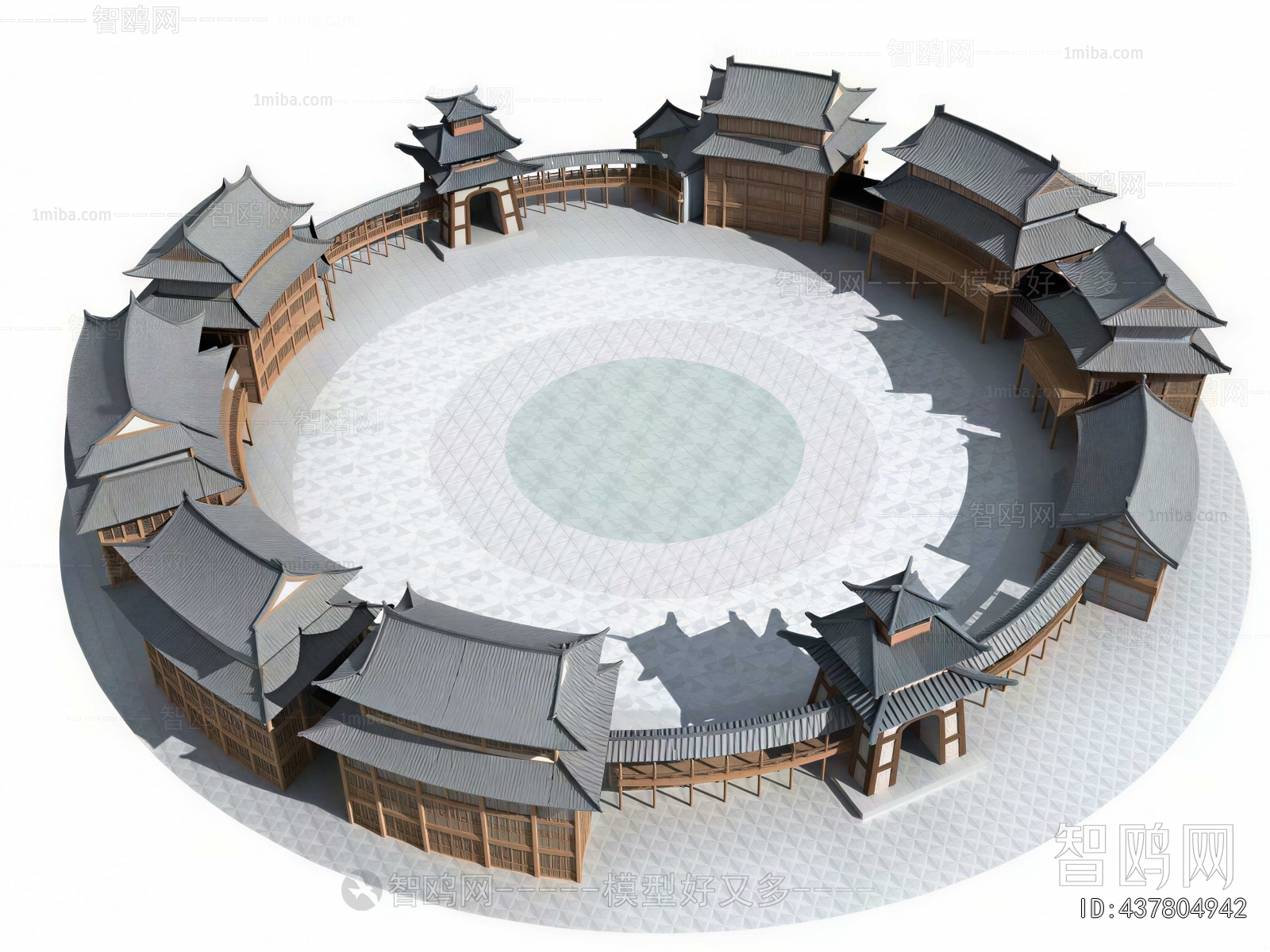 Chinese Style Ancient Architectural Buildings