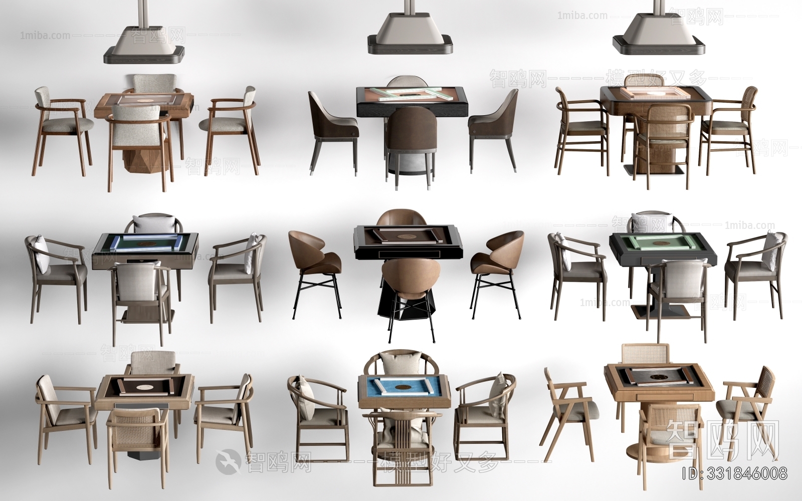 Modern Mahjong Tables And Chairs