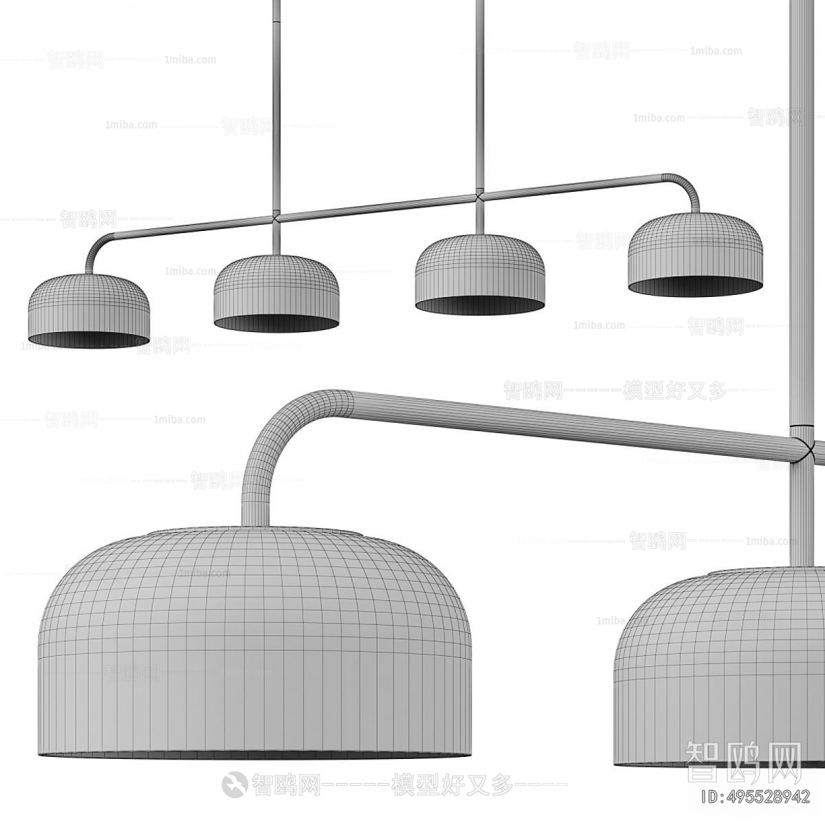 Modern Long Chandelier