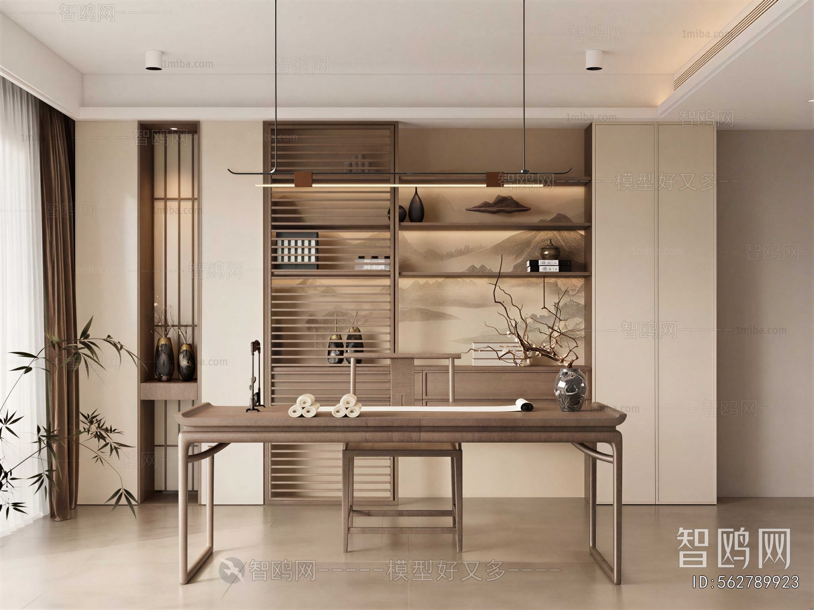New Chinese Style Bookcase