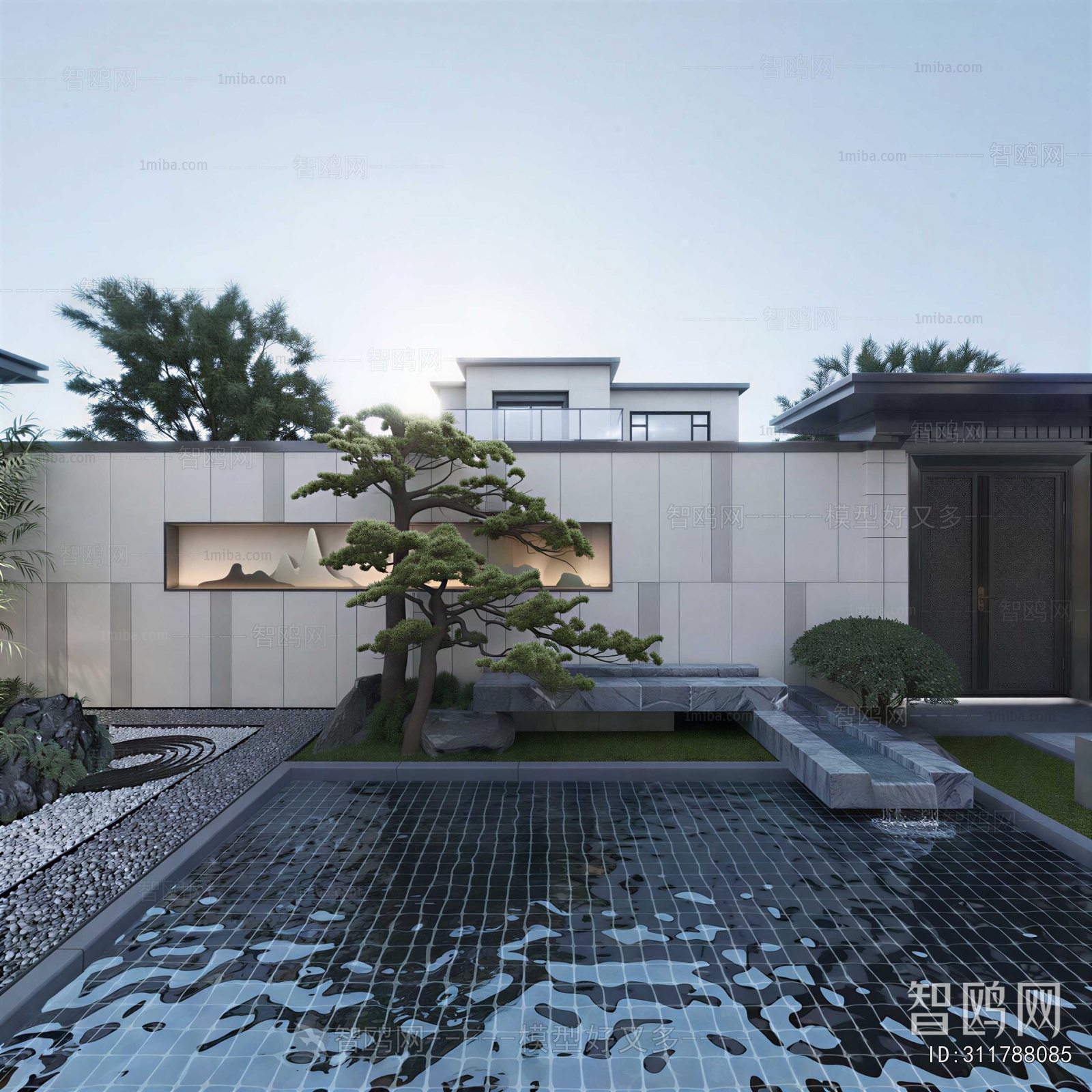 New Chinese Style Courtyard/landscape