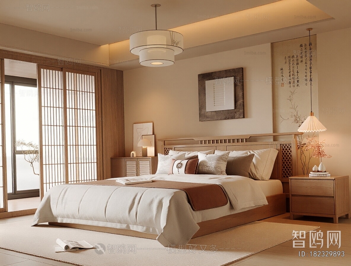 New Chinese Style Bedroom
