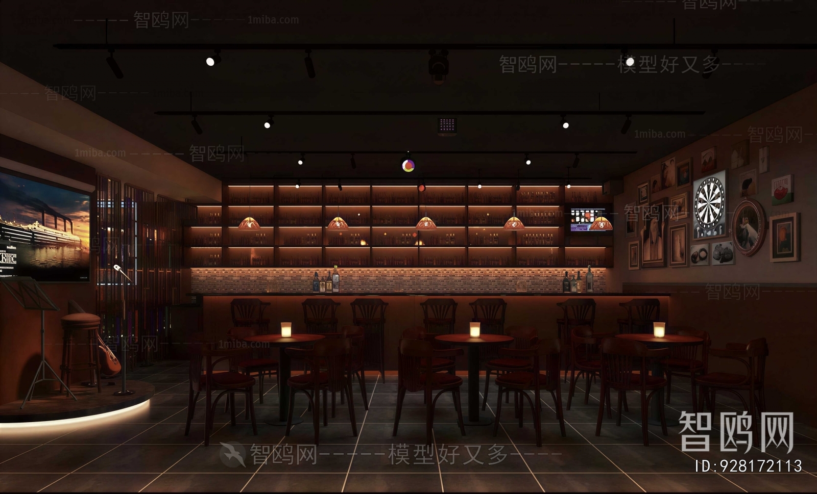 Modern American Style Bar
