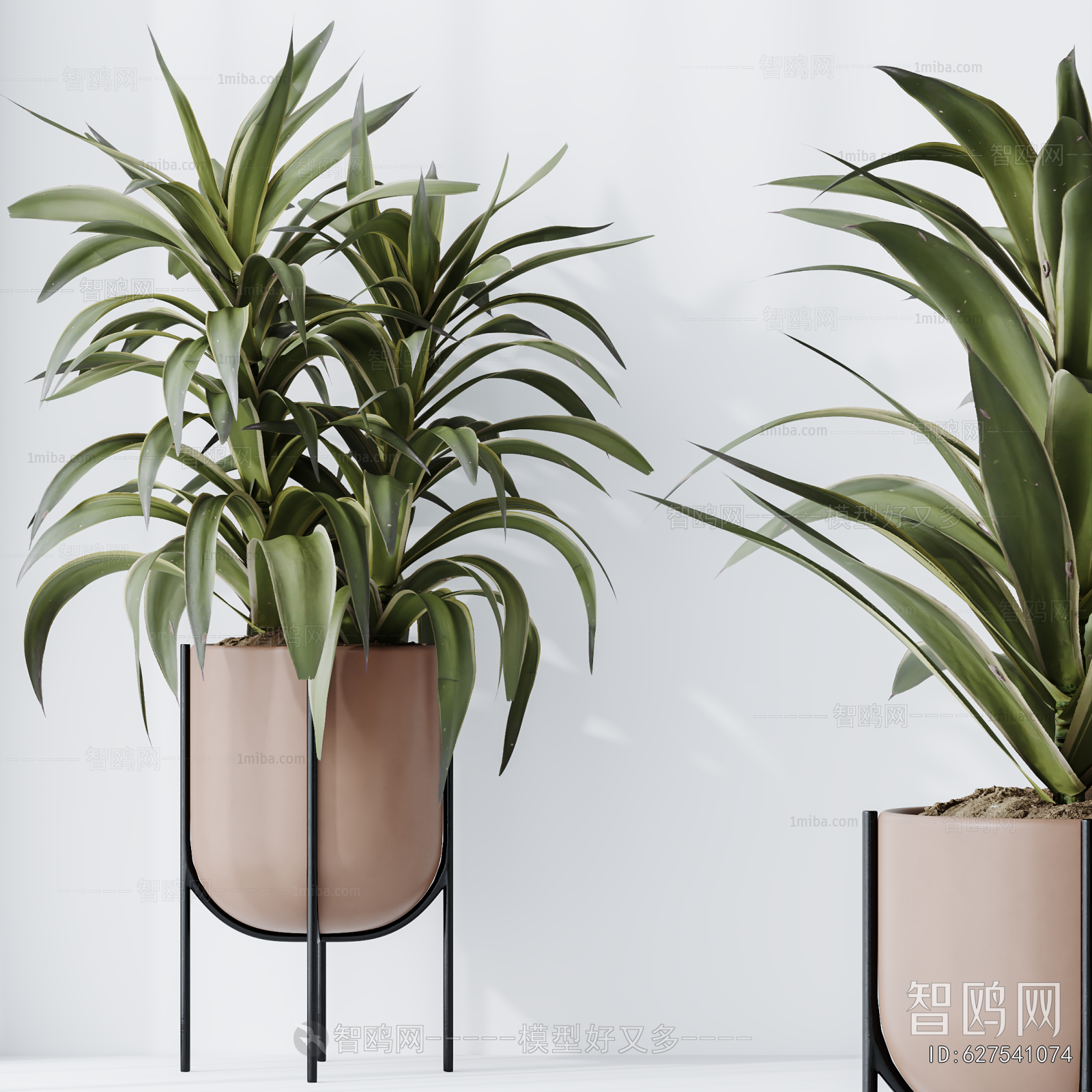 Modern Ground Green Plant Potted Plants