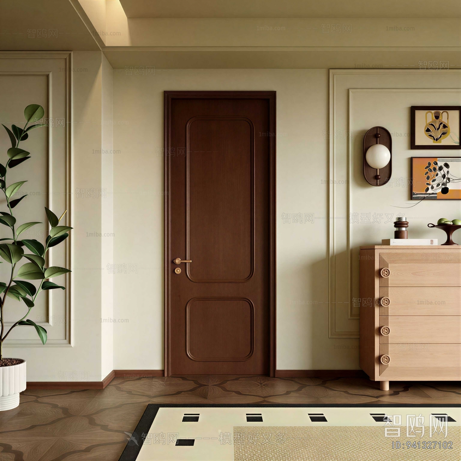 French Style Hallway