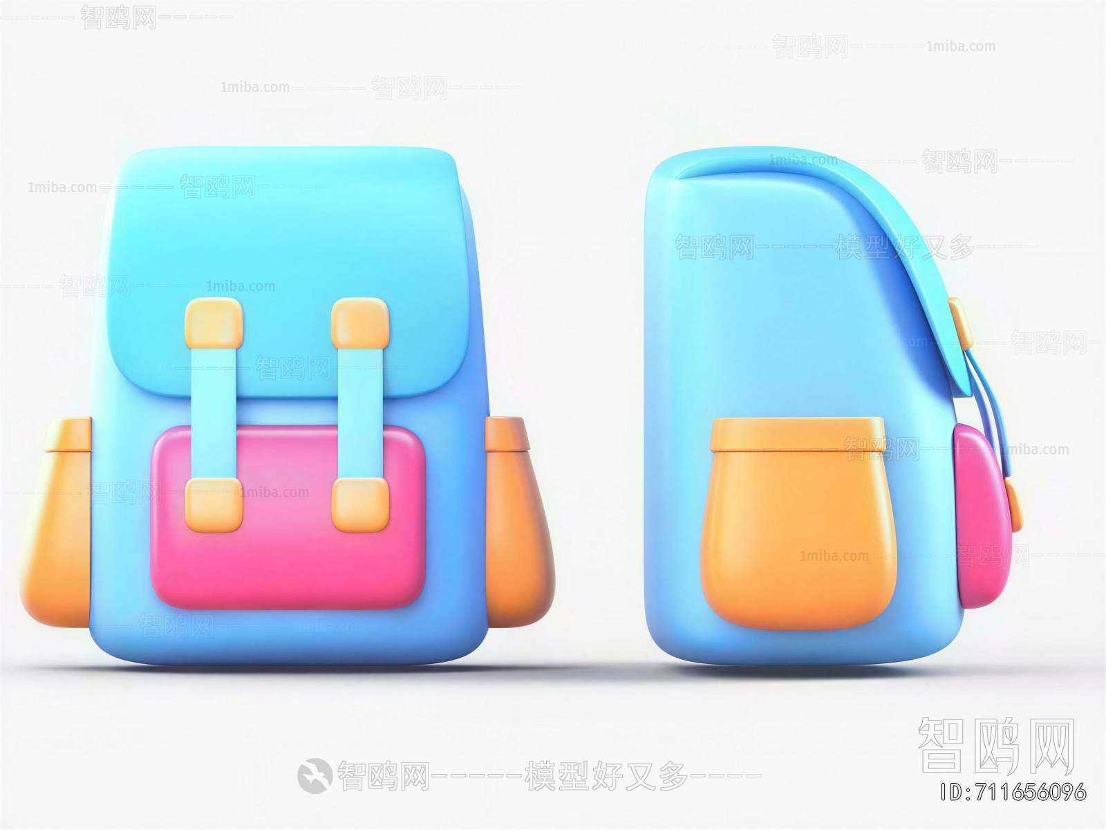 Modern Backpack And Backpack