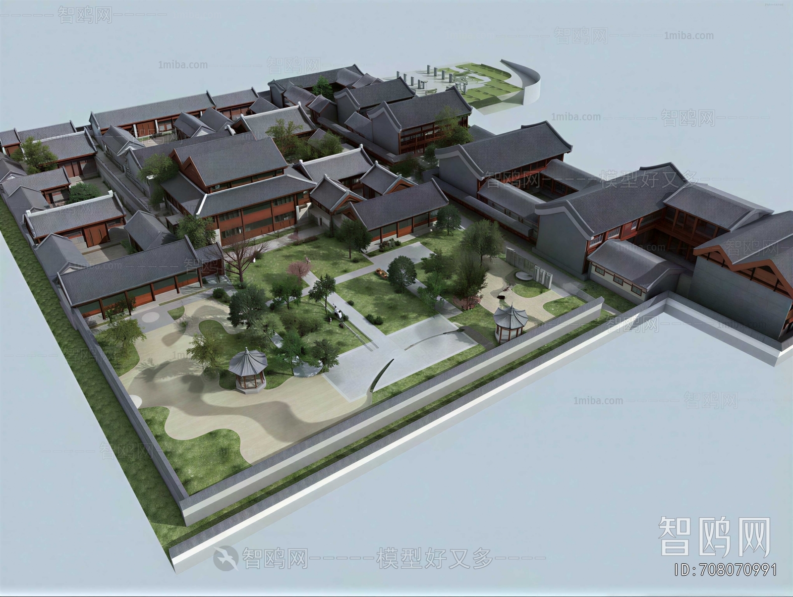 New Chinese Style Chinese Style Villa Appearance