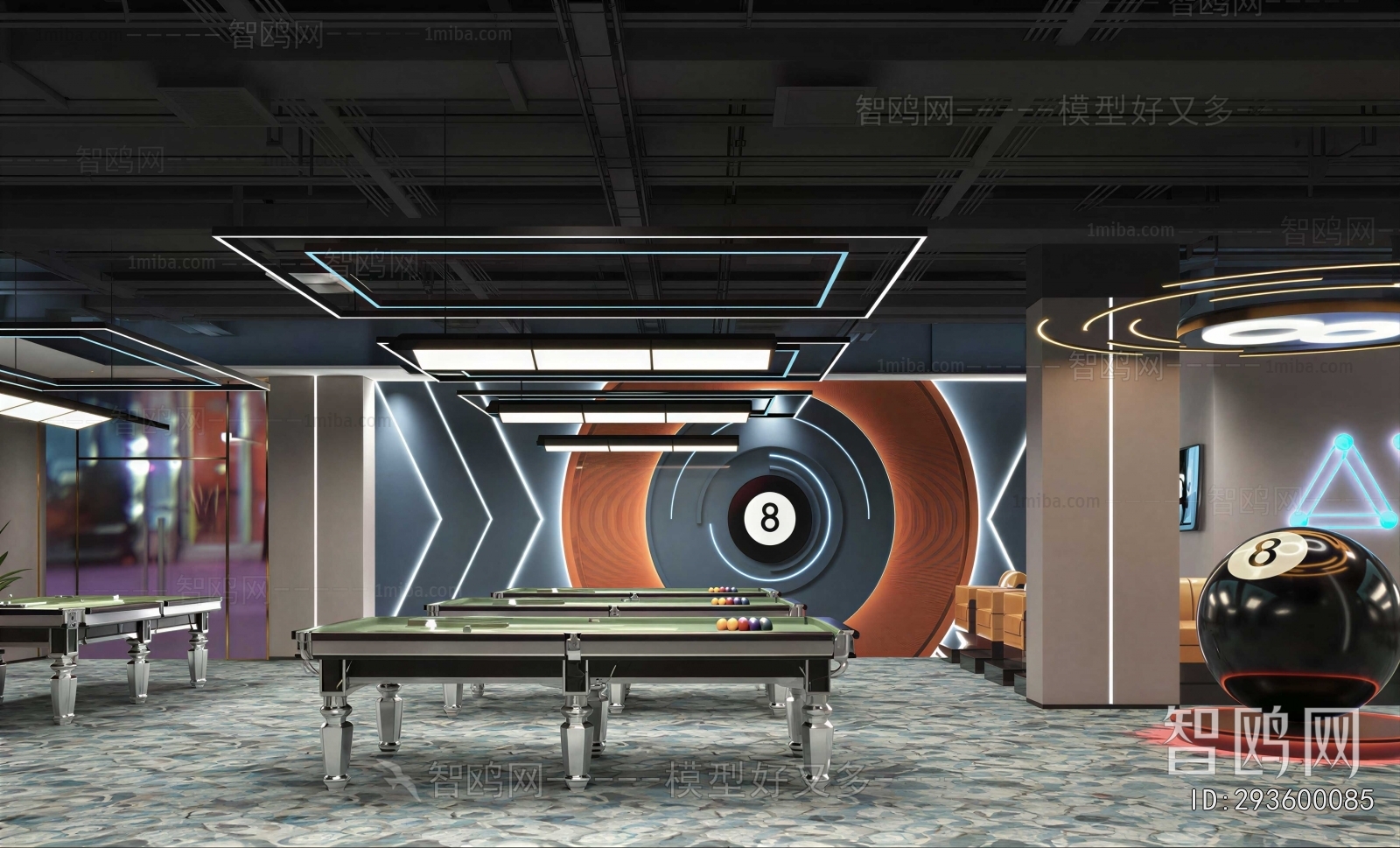 Modern Billiard Room