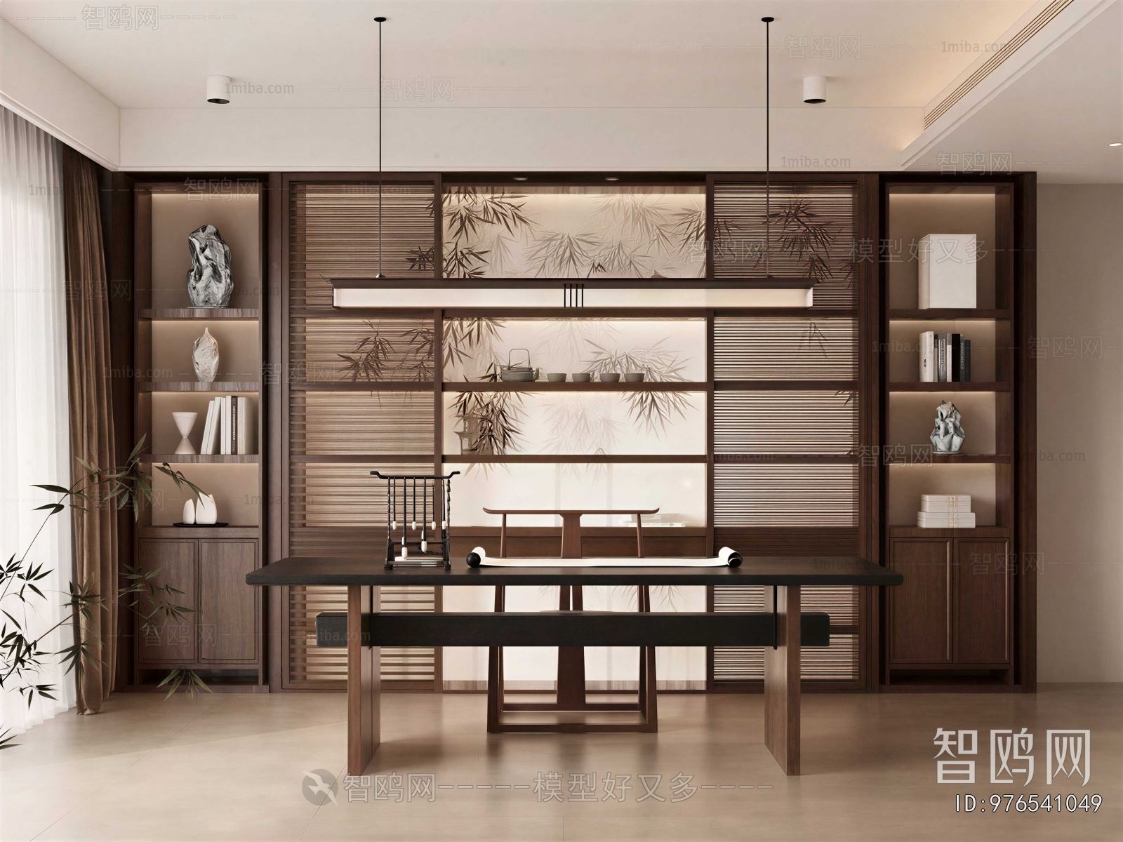 New Chinese Style Study Space