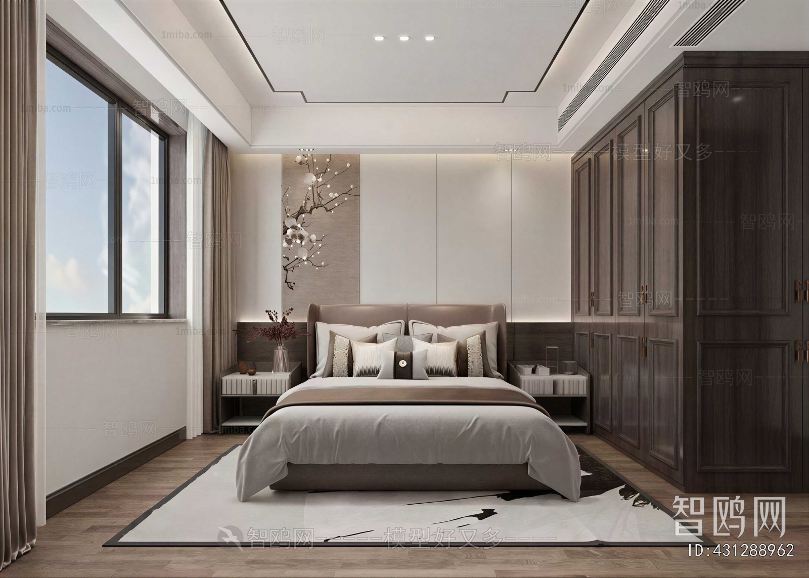 New Chinese Style Bedroom