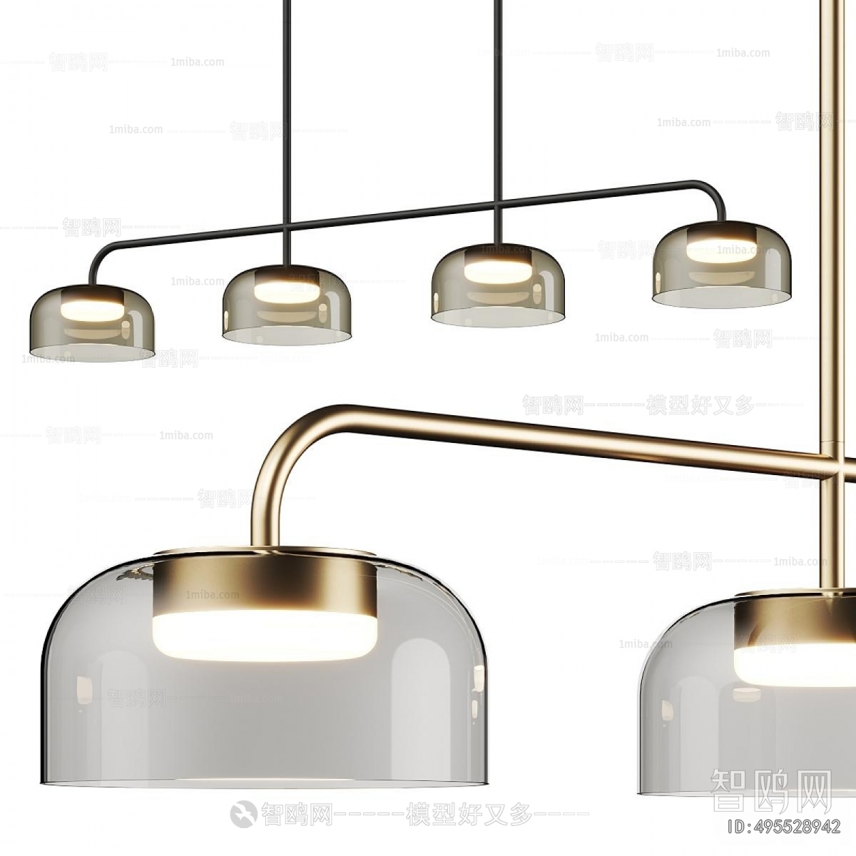 Modern Long Chandelier