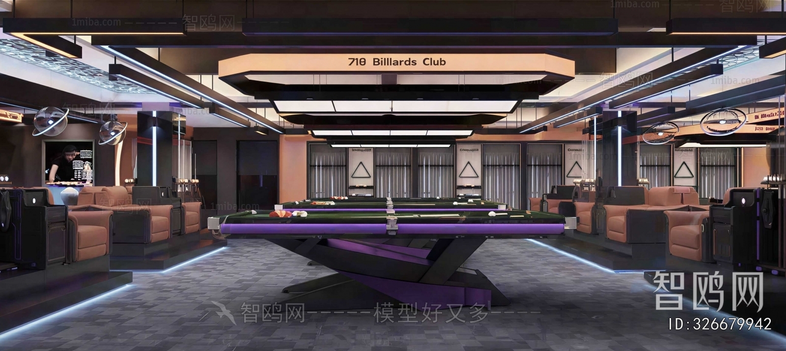 Modern Billiard Room