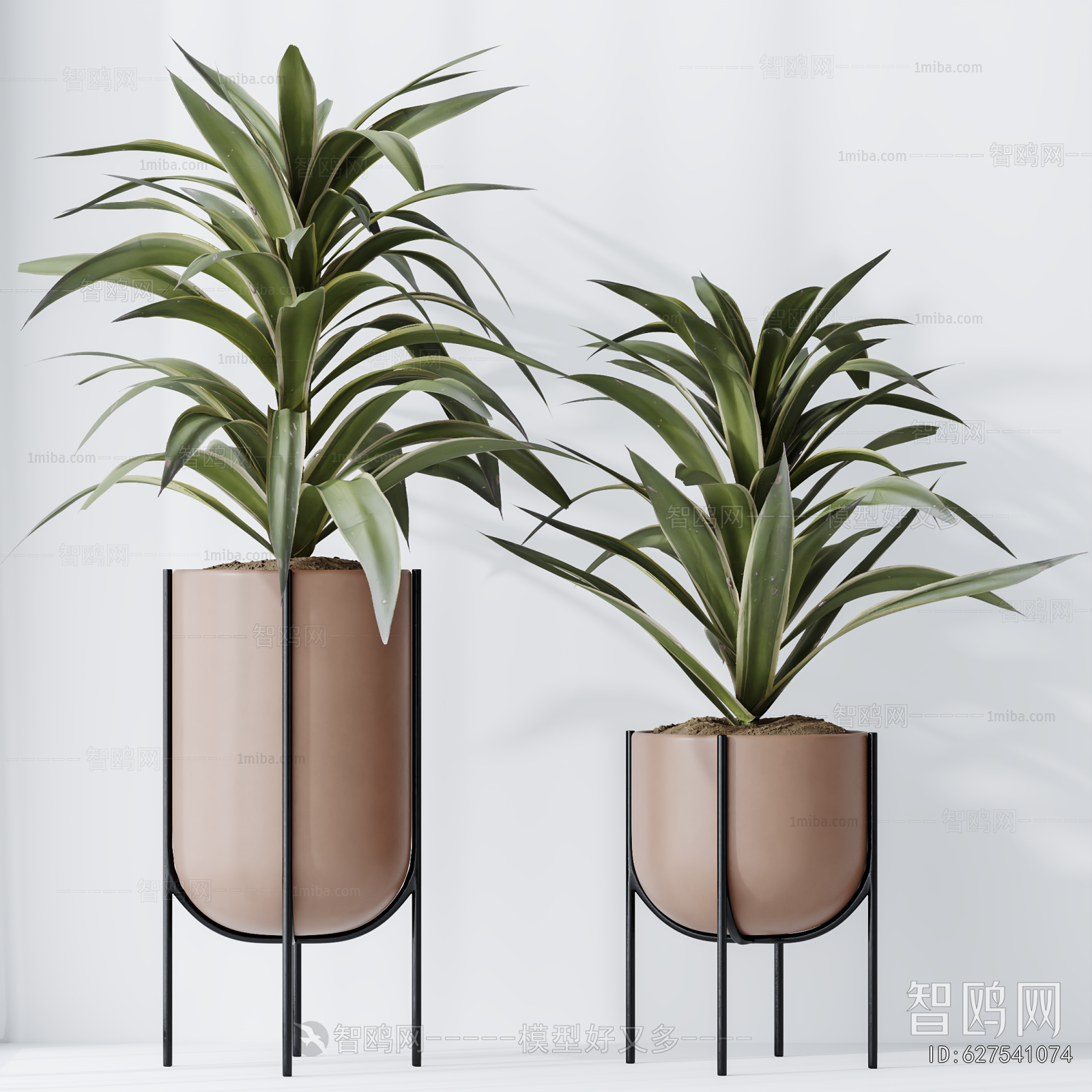 Modern Ground Green Plant Potted Plants